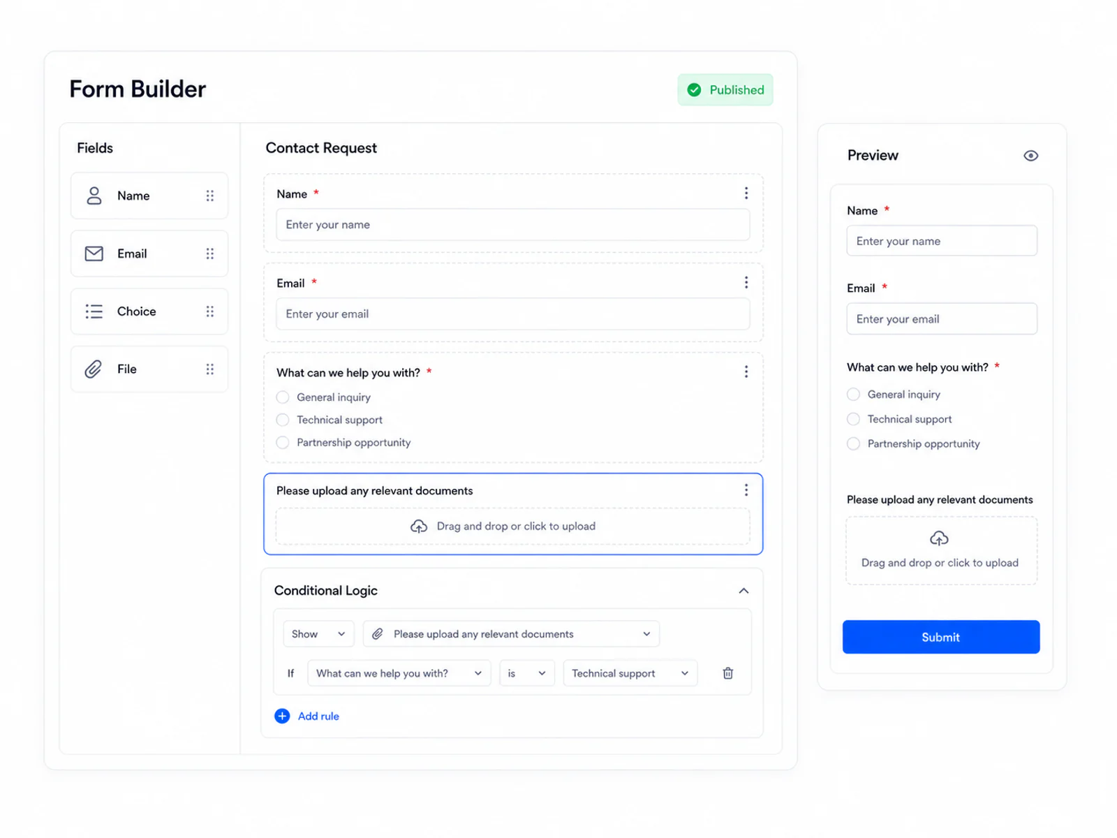 Forms: Custom Form Builder